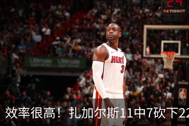 效率很高！扎加尔斯11中7砍下22分4板4助 罚球6中6