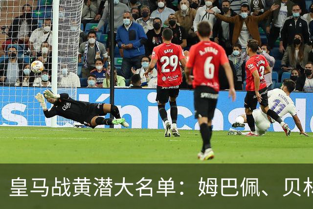 皇马战黄潜大名单：姆巴佩、贝林、维尼修斯在列，赫伊森停赛